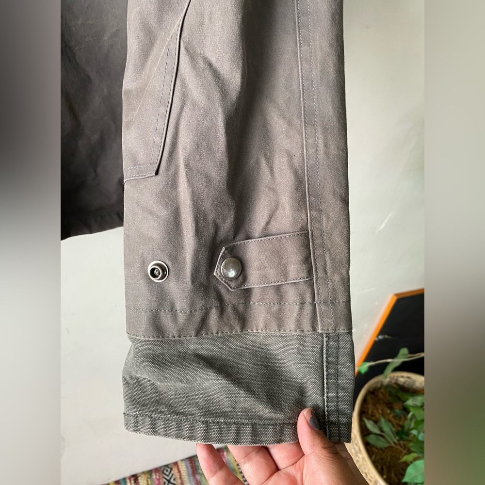 ATLAS Snow-Shoe Company Vintage Waxed Cotton Jacket Men's Large Gray Utility - Picture 8 of 9